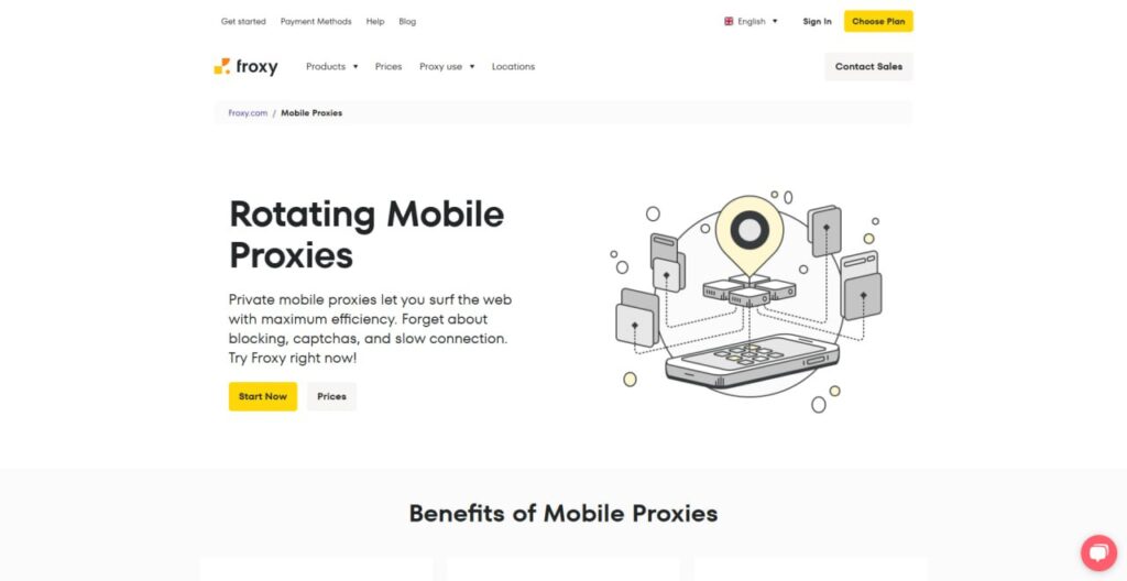 froxy mobile proxy