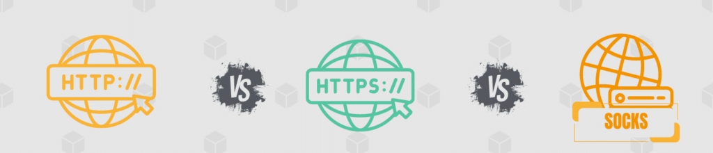 http vs https vs Socks for using proxies with python
